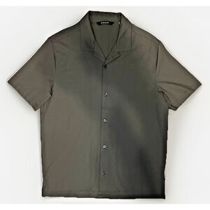 Kenneth Cole New York Brown Stretch Button-Up Shirt (M) KC1112 Men’s Mfg 02/2025